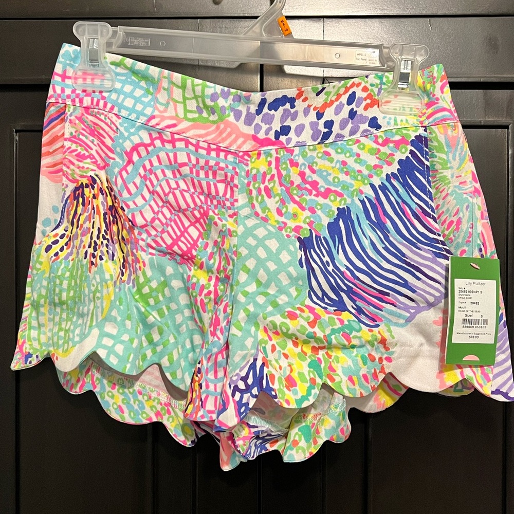 Lilly Pulitzer Cotton Scallop Shorts